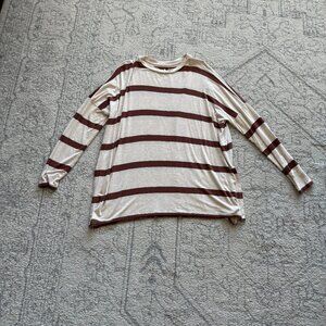 Maurices 24/7 Size Small Striped Tunic Top
